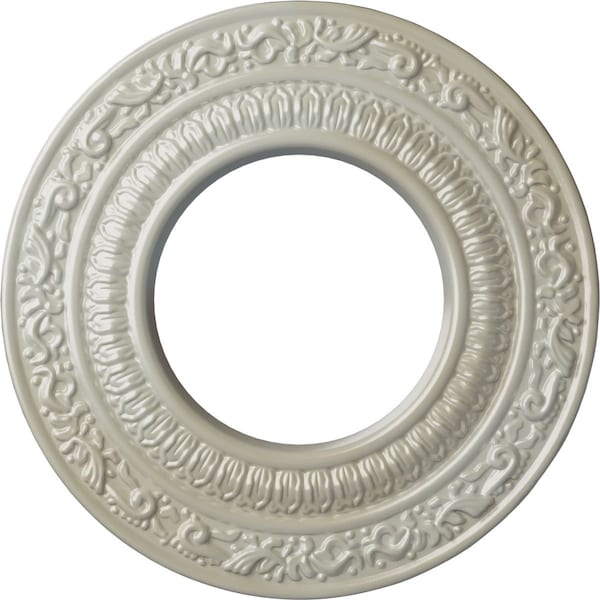 Ekena Millwork Andrea Ceiling Medallion (Fits Canopies up to 4 1/8"), 8 1/8"OD x 4 1/8"ID x 1/2"P, Flash Blue CM08ADFBS - main